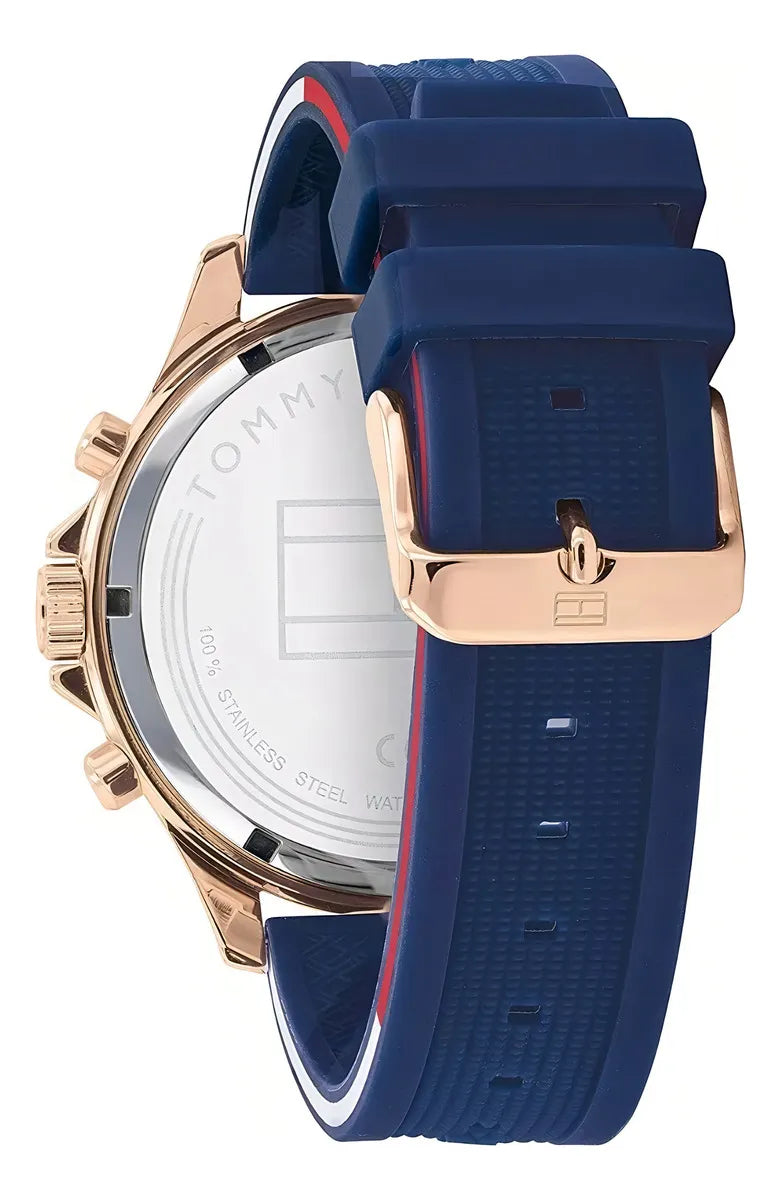 Relógio Tommy Hilfiger Masculino Borracha Azul