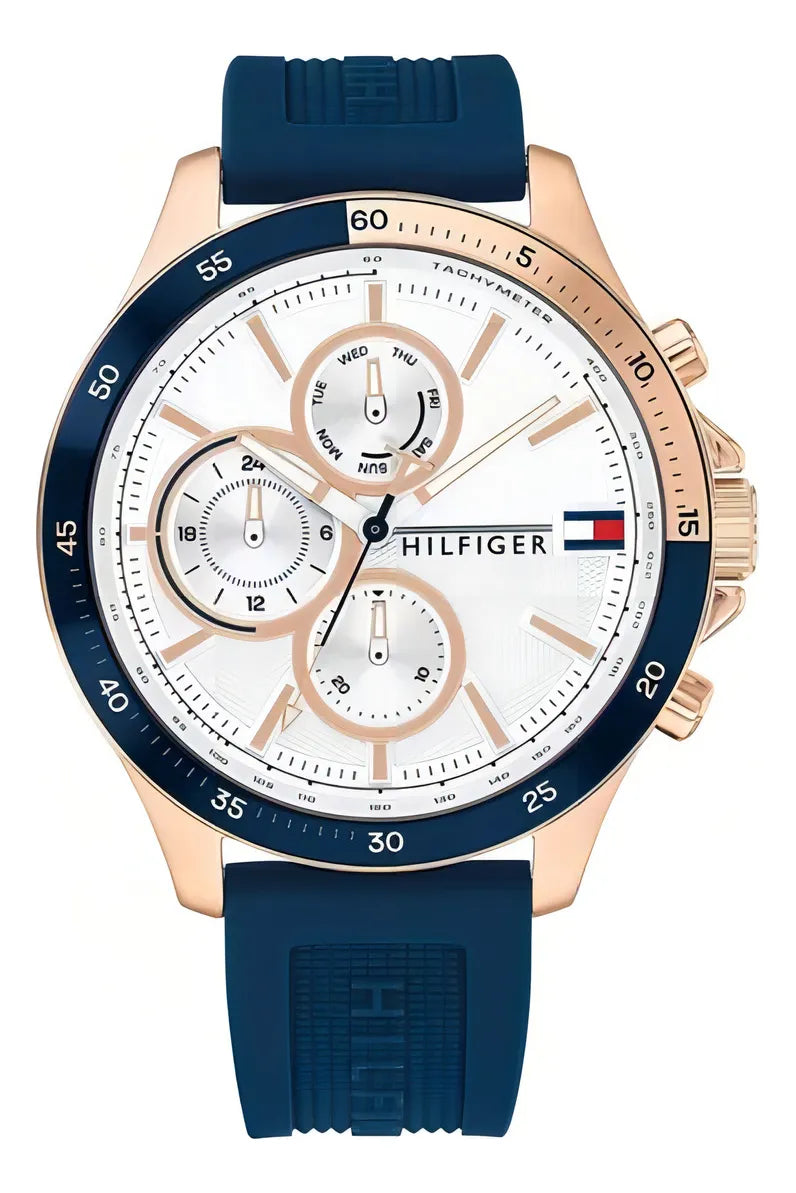 Relógio Tommy Hilfiger Masculino Borracha Azul